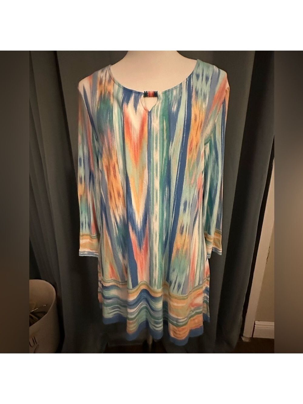 Ruby Rd Multi Color 3/4 sleeve Top Size M Preloved in great condition.